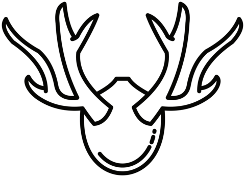 Deer antlers coloring page free printable coloring pages