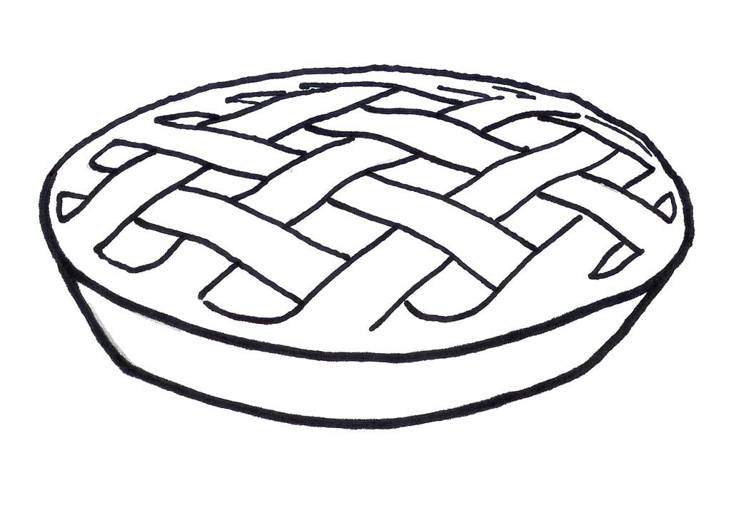 Dessert coloring pages