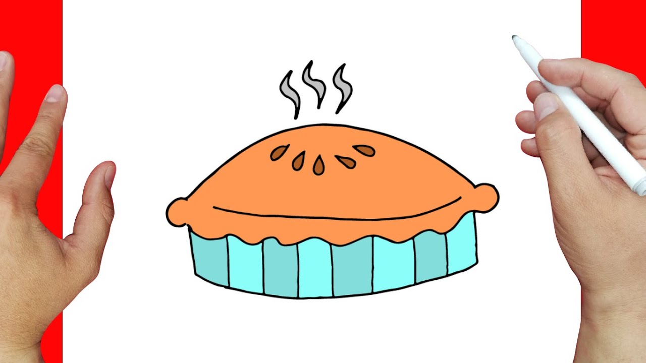 How to draw an apple pie