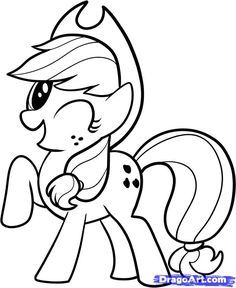 How to draw applejack my little pony step by step cartoons my little pony coloring my little pony printable pony drawing