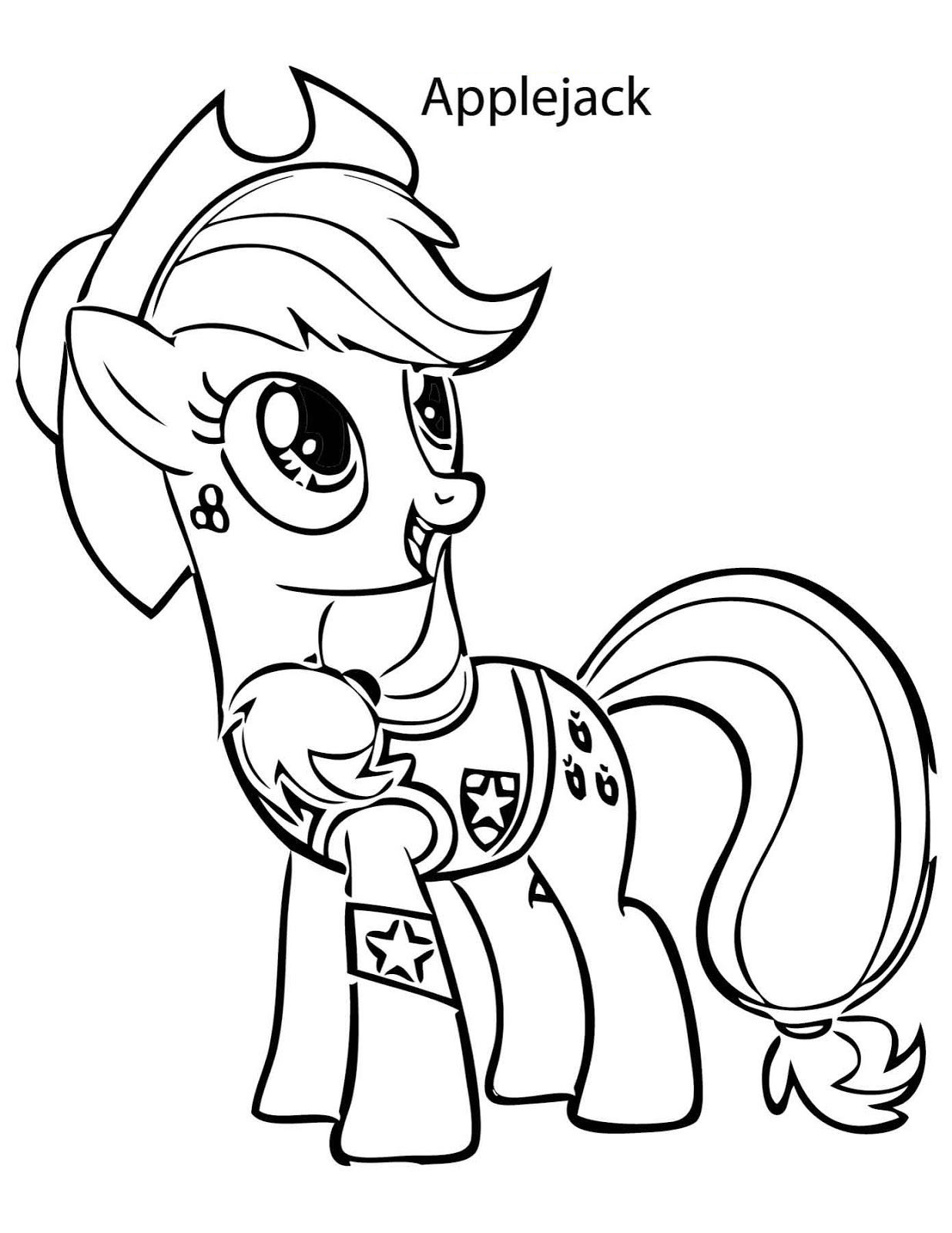 Applejack coloring pages