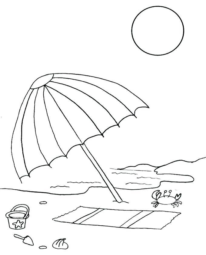 Umbrella coloring pages