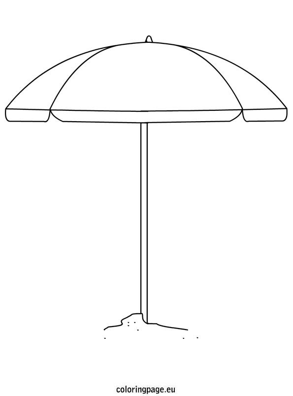 Beach umbrella coloring sheet coloring page umbrella coloring page beach umbrella summer coloring pages