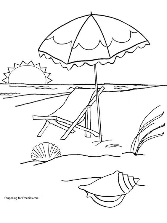 Beach coloring pages cool coloring pages summer coloring pages