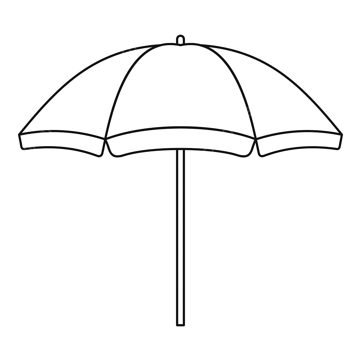 Beach umbrella vector design images beach umbrella icon outline style style icons beach icons umbrella icons png image for free download