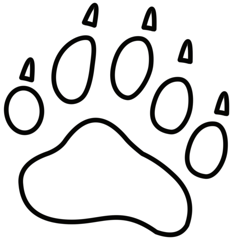 Bear claws coloring page free printable coloring pages