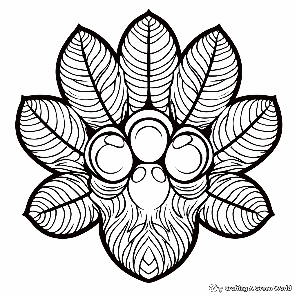 Bear paw coloring pages