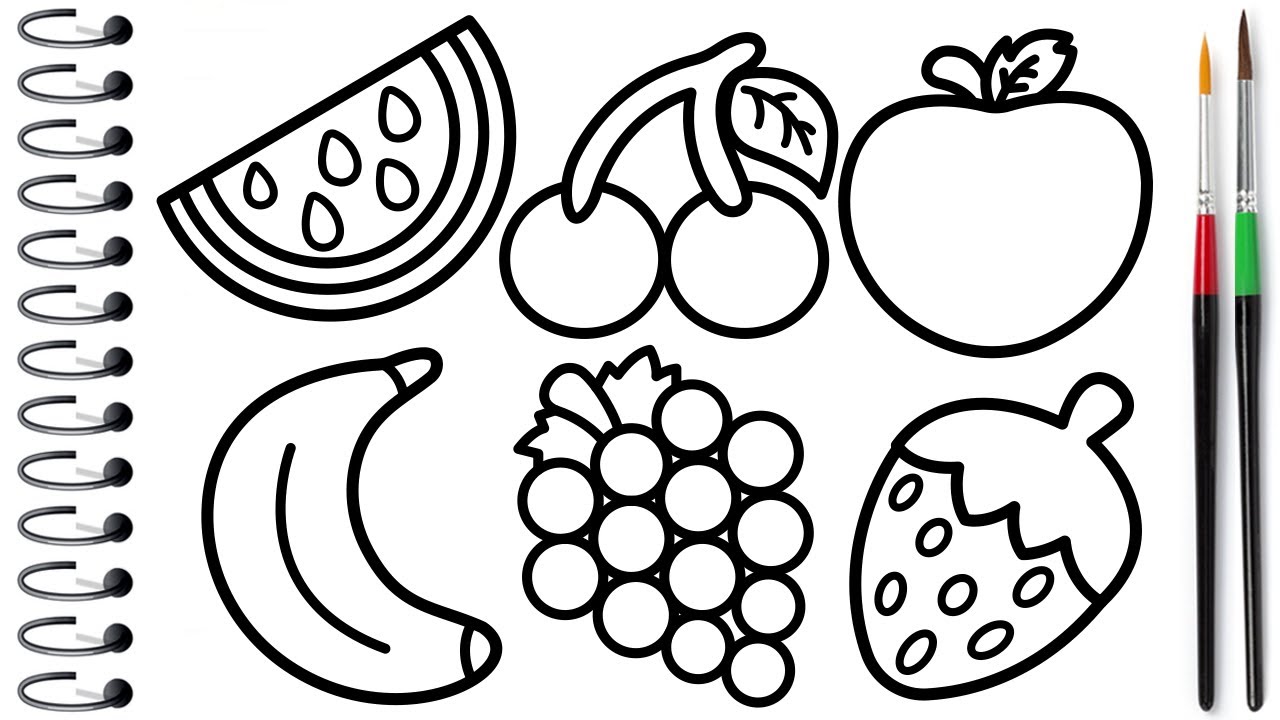 How to draw berries and fruits easy method drawing tutorial