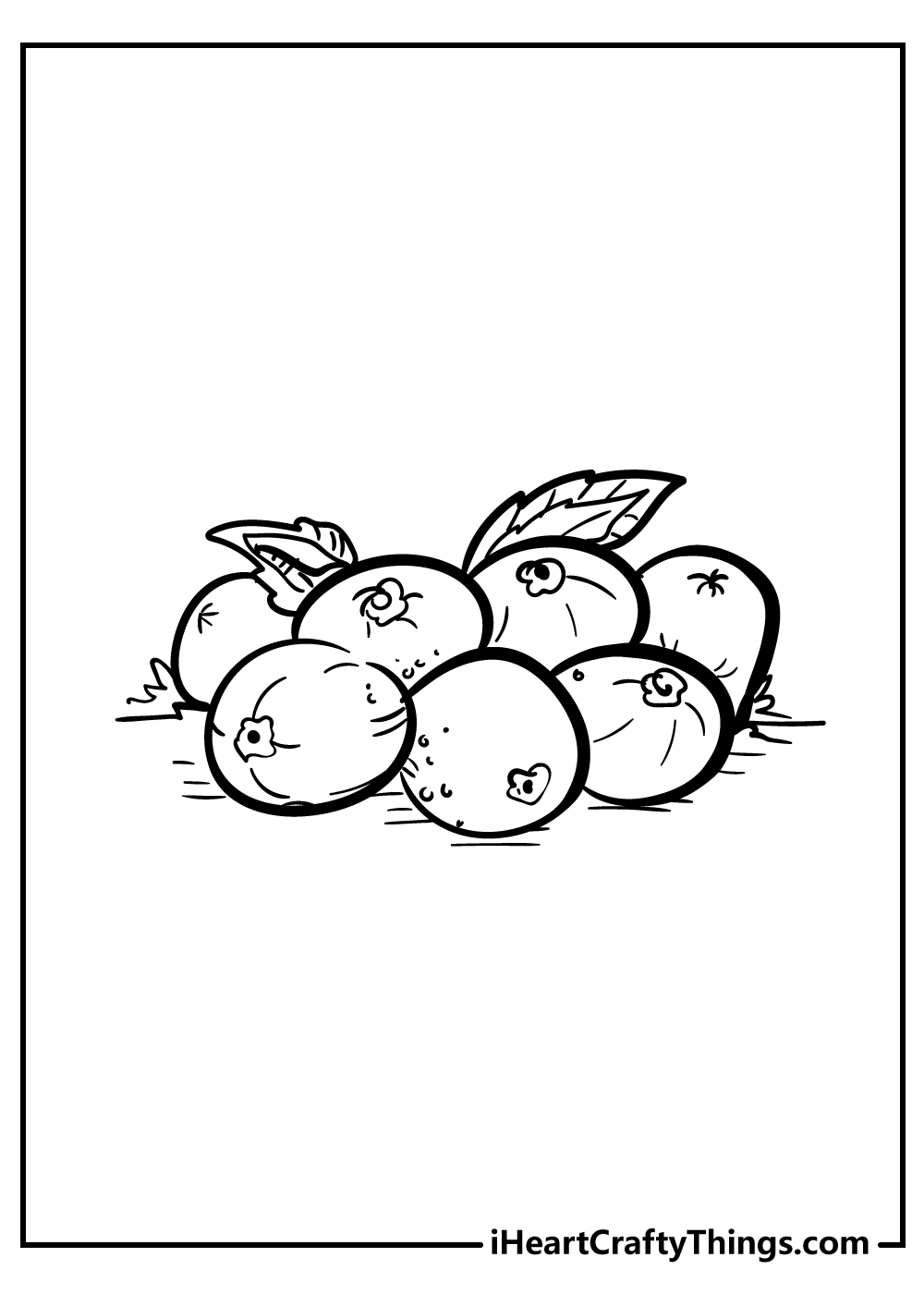 Fruit coloring pages free printables
