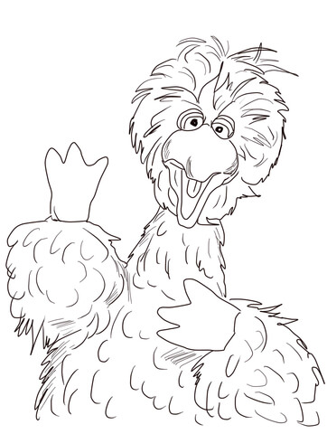 Sesame street big bird coloring page free printable coloring pages