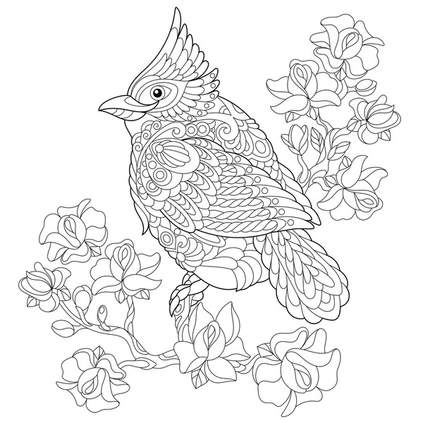 Thousand cherry blossom coloring pages royalty