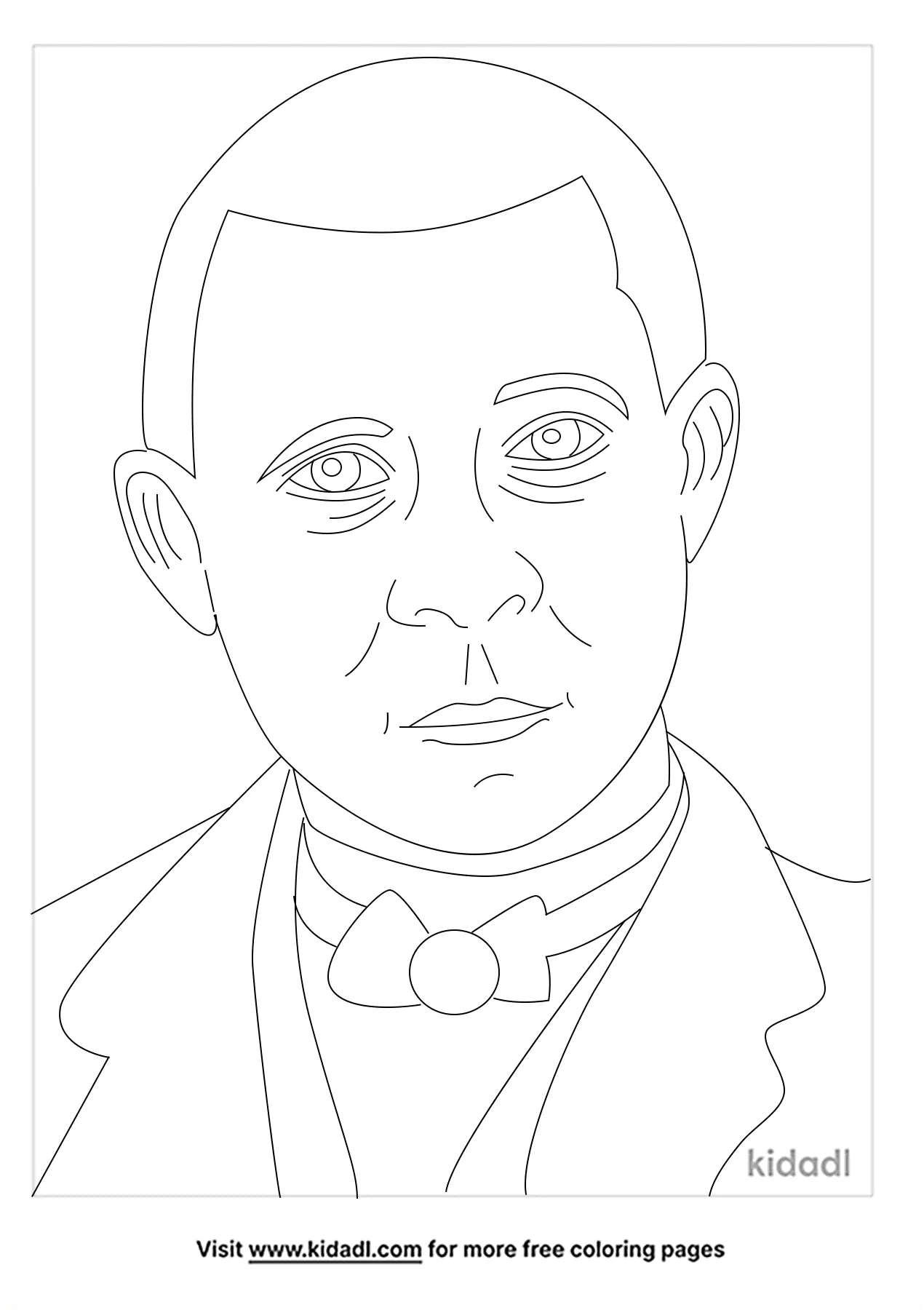Free booker t washington coloring page coloring page printables