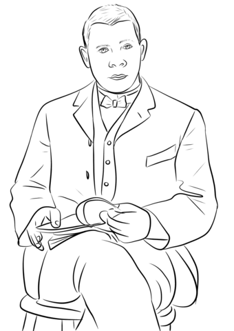 Booker t washington coloring page free printable coloring pages