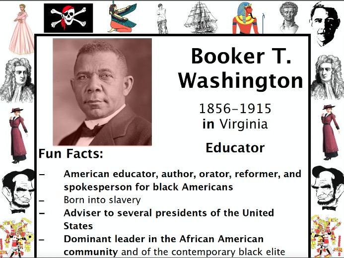 Booker t washington packet activities important historical figures series teaching resources