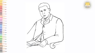 Booker t washington drawing easy how to draw booker t washington step by step