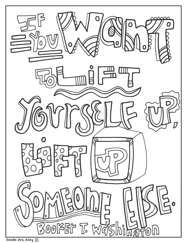 Booker t washington coloring pages