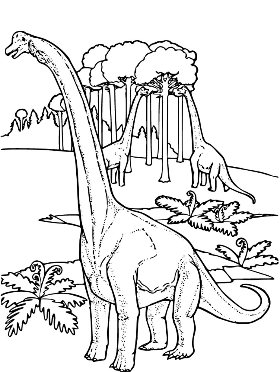 Explore the prehistoric world with free dinosaur coloring pages