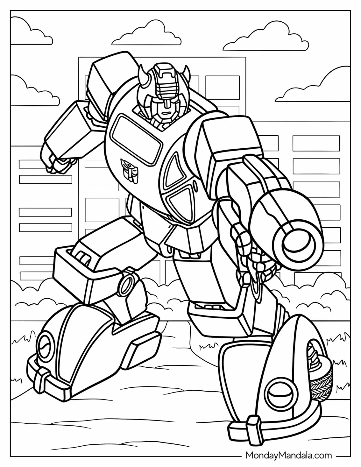 Bumblebee coloring pages free pdf printables