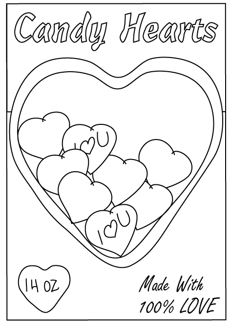 Valentine heart coloring pages