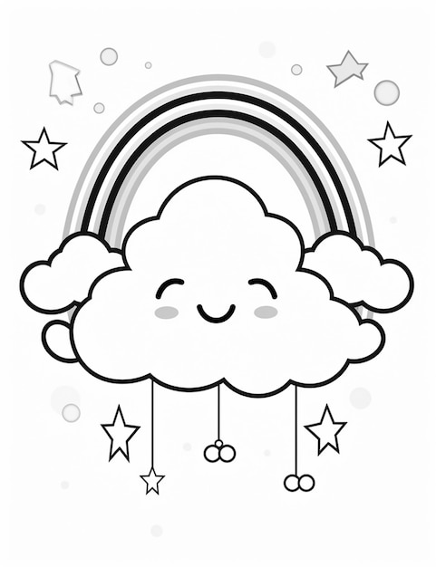 Page cloud coloring pages images