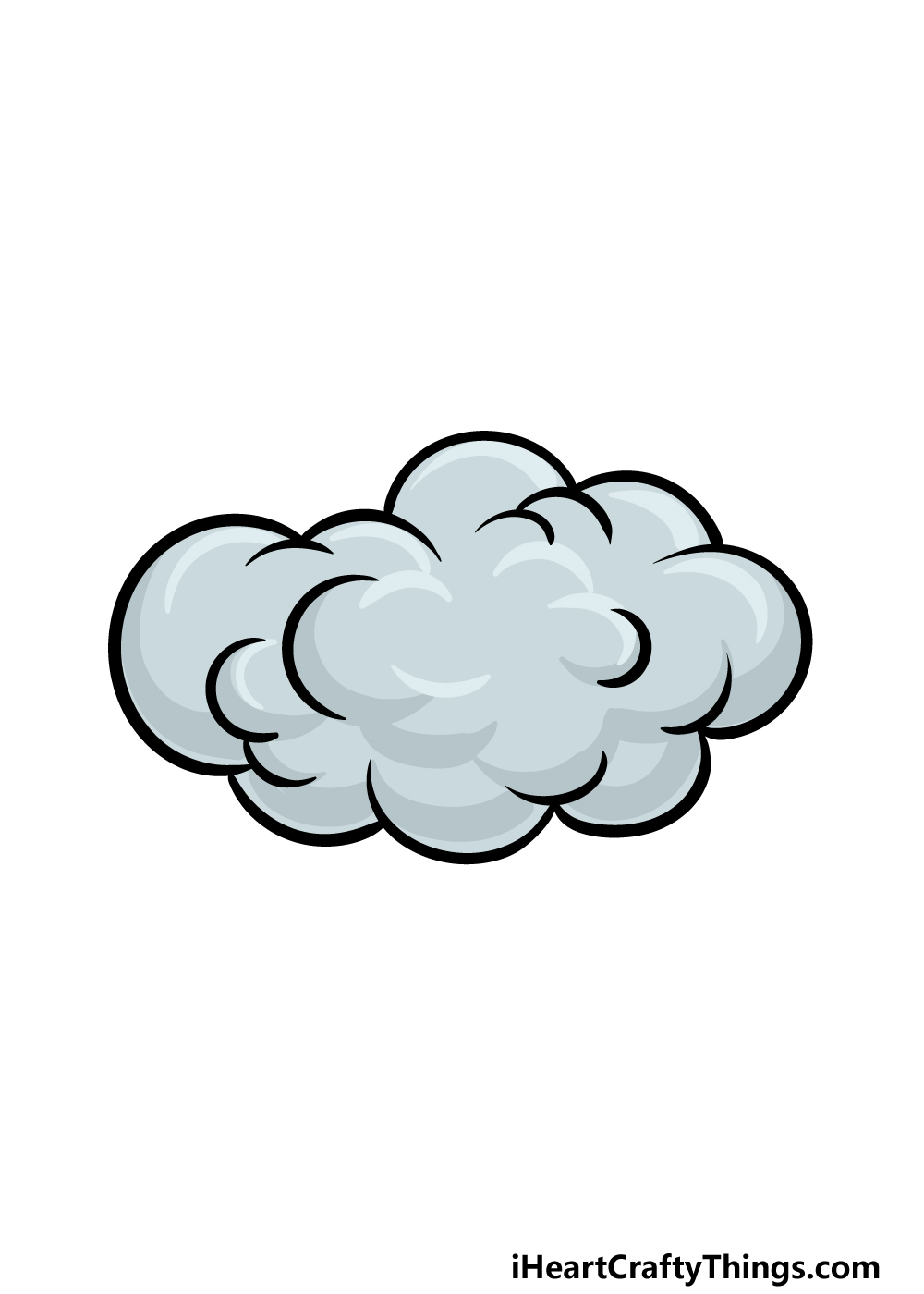 Cartoon cloud drawing