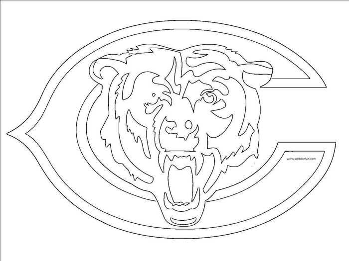 Nfl logo coloring pages printable pdf