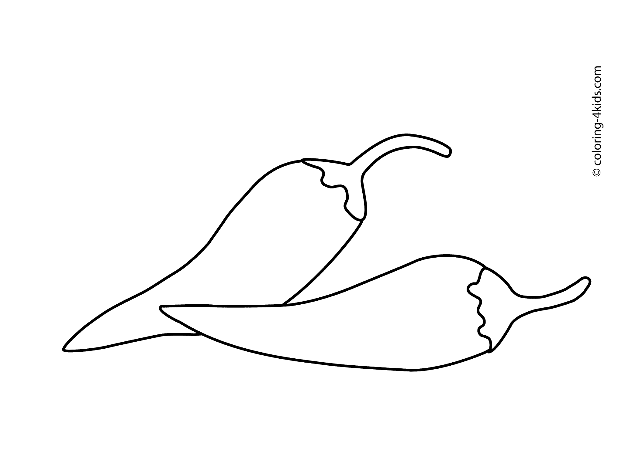 Chili peppers vegetables coloring pages for kids printable free vegetable coloring pages coloring pages for kids coloring pages