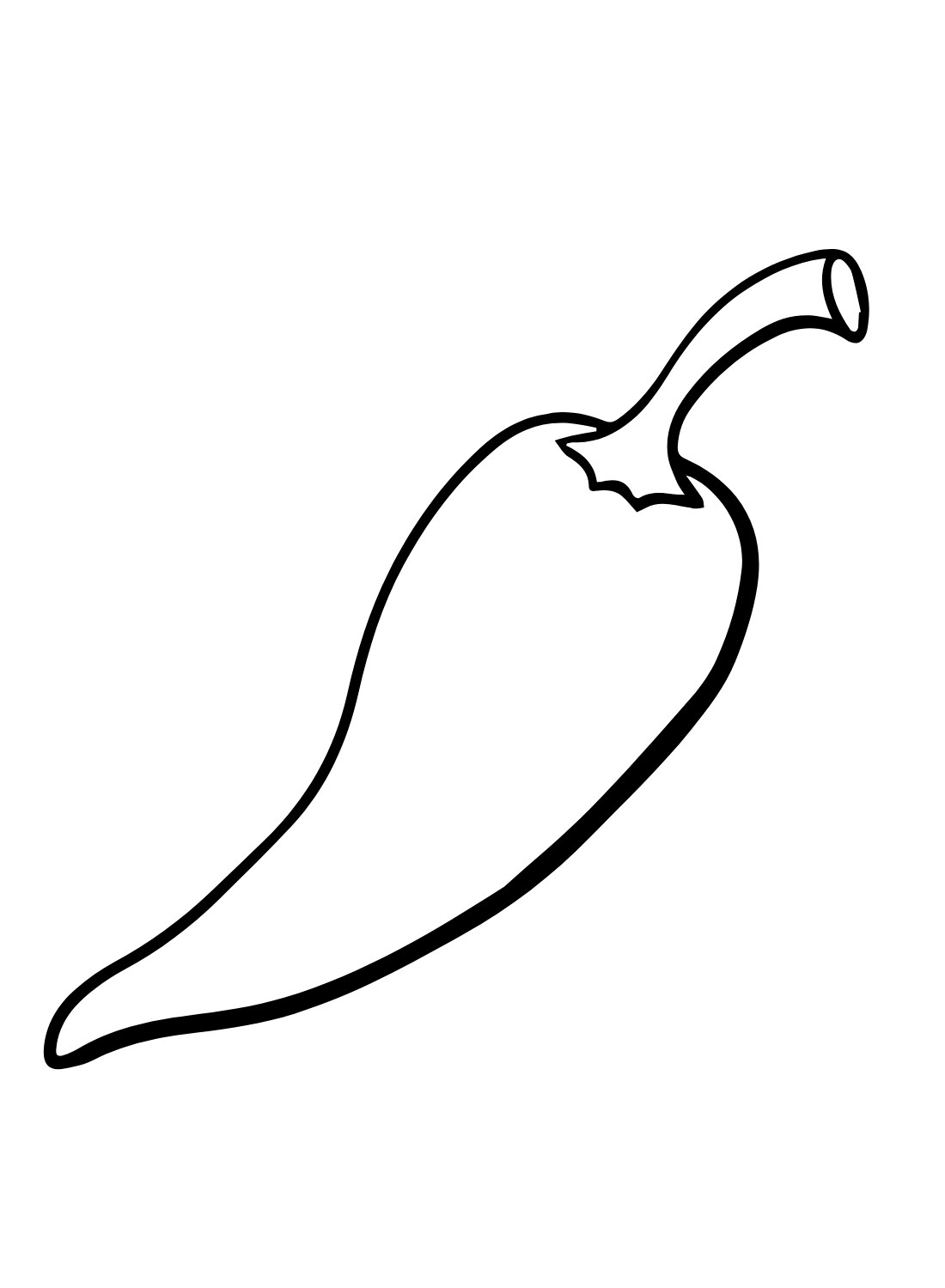 Chili pepper coloring pages printable for free download