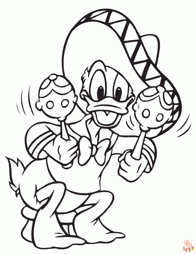 Celebrate cinco de mayo coloring pages with free printable