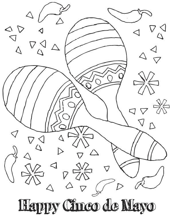 Cinco de mayo coloring pages printable for free download