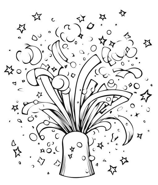 Free printable new years coloring pages list