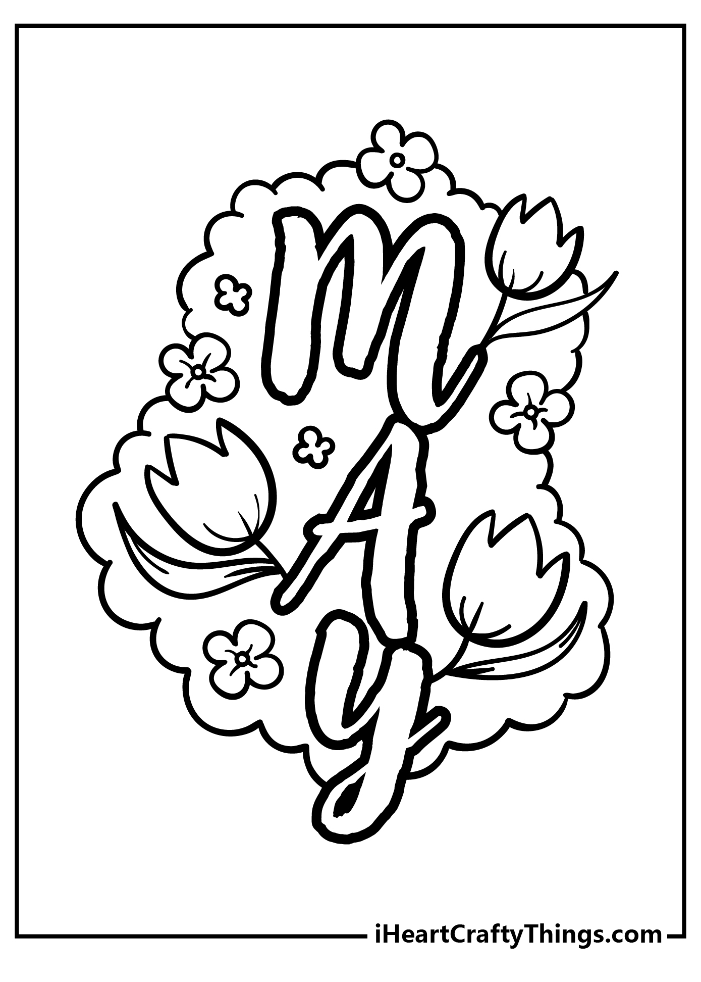 May coloring pages free printables
