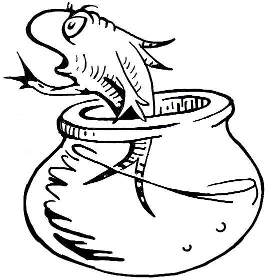 How to draw the fish from the cat in the hat dr seuss book