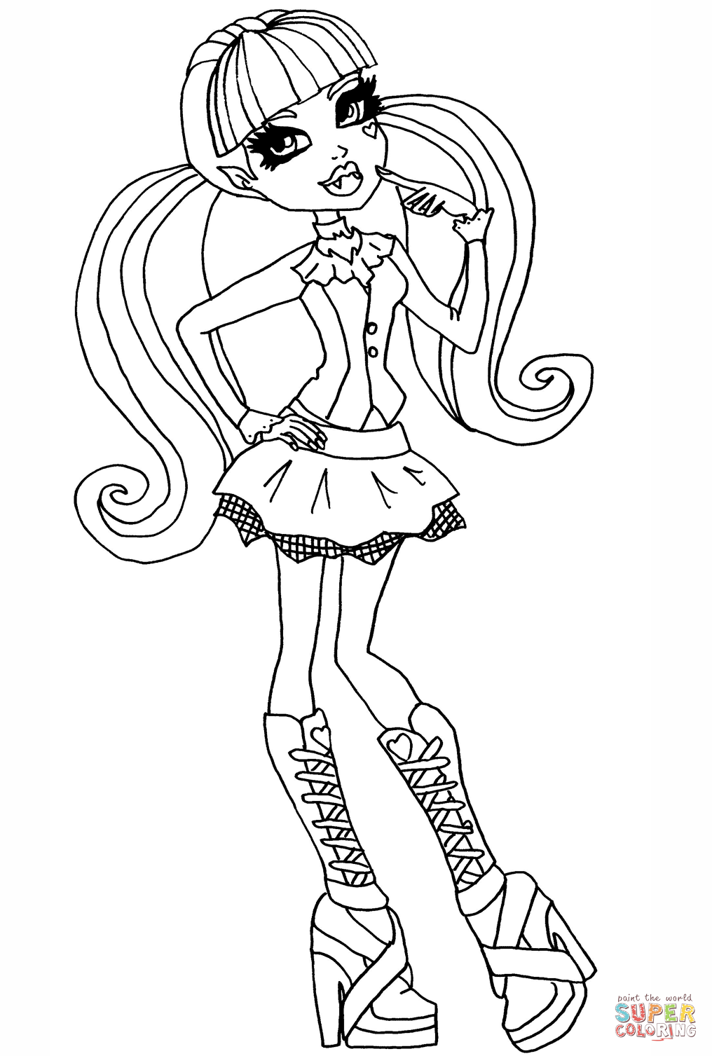 Monster high draculaura monster coloring pages coloring pages monster high printables