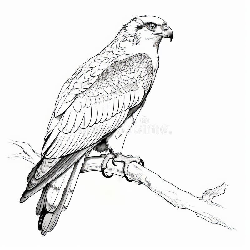 Falcon coloring stock illustrations â falcon coloring stock illustrations vectors clipart