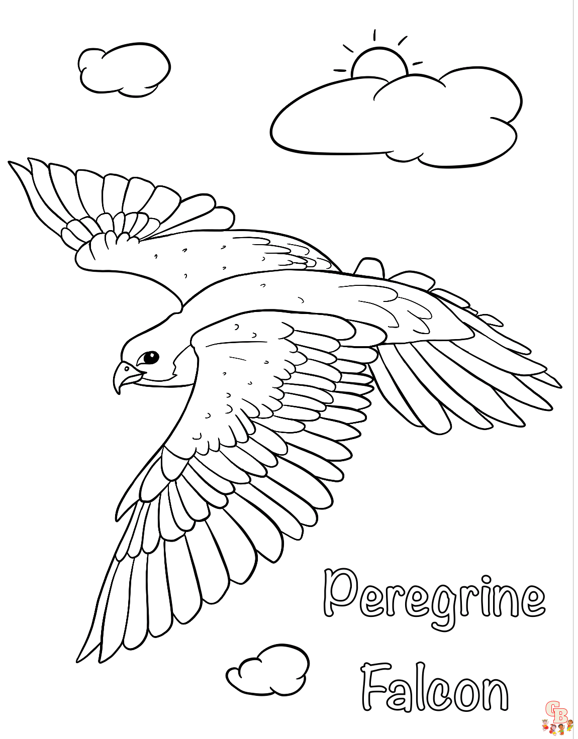Enjoy coloring with falcon coloring pages free and easy