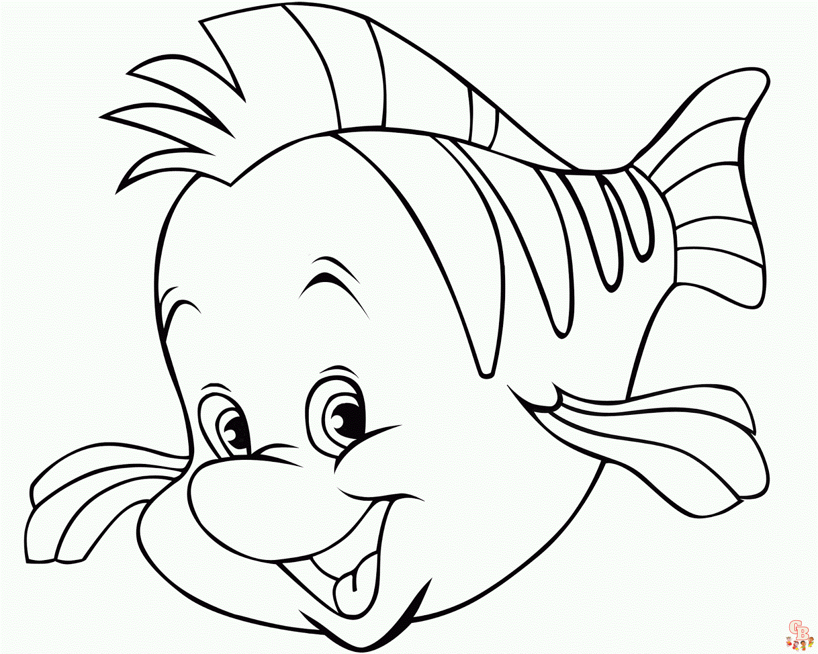 Colorful flounder coloring pages free printable and easy designs