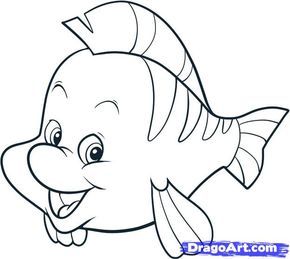 How to draw the little mermaid how to draw flounder step by step disney characters cartoonsâ disney art drawings disney character drawings mermaid drawings