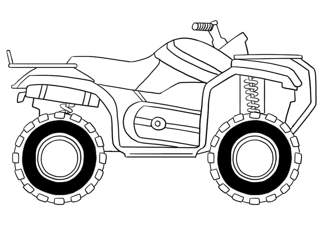 Cool atv coloring page