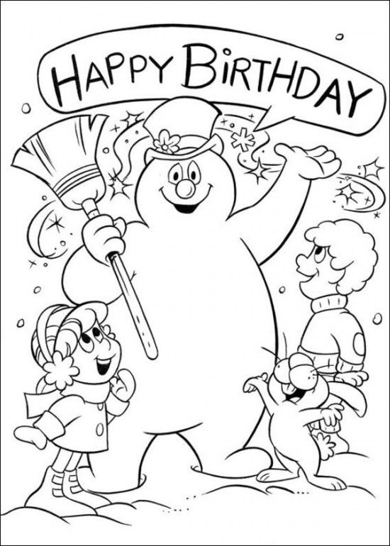 Free frosty the snowman coloring pages free printable coloring pages for kids