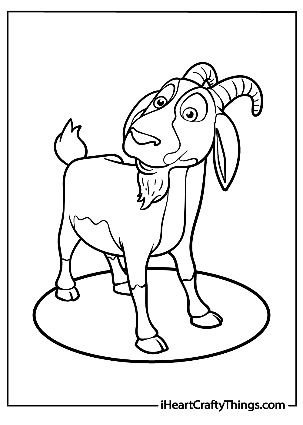 Goat coloring pages free printables