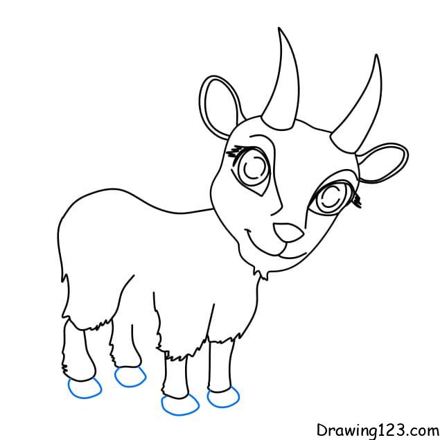 Goat drawing tutorial