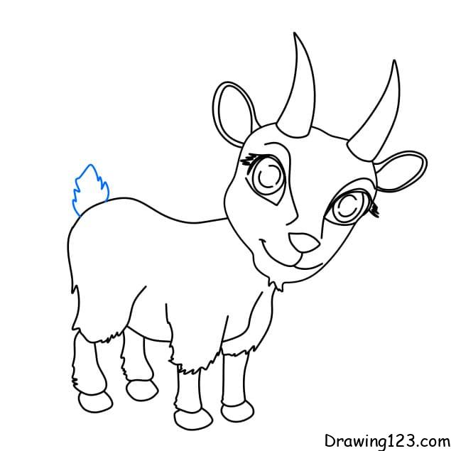 Goat drawing tutorial