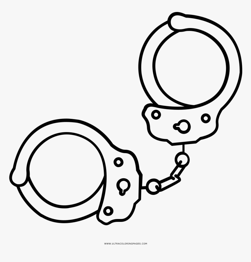 Handcuffs coloring page