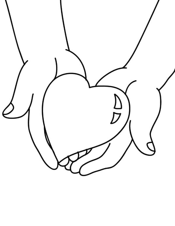 Valentine heart coloring pages