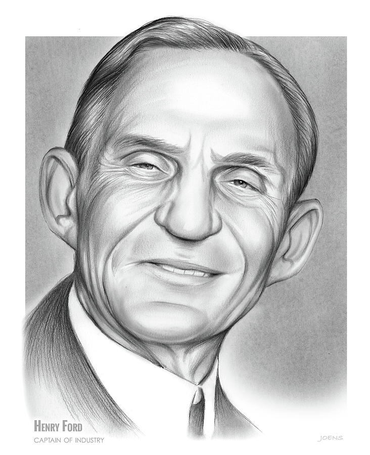 Henry ford drawing by greg joens
