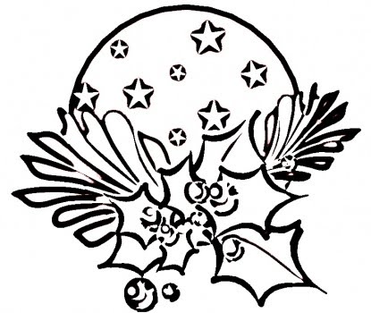 Christmas holly coloring pages holly and berry xmas team colors