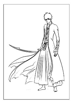 Printable bleach coloring pages collection for kids dive into ichigos world