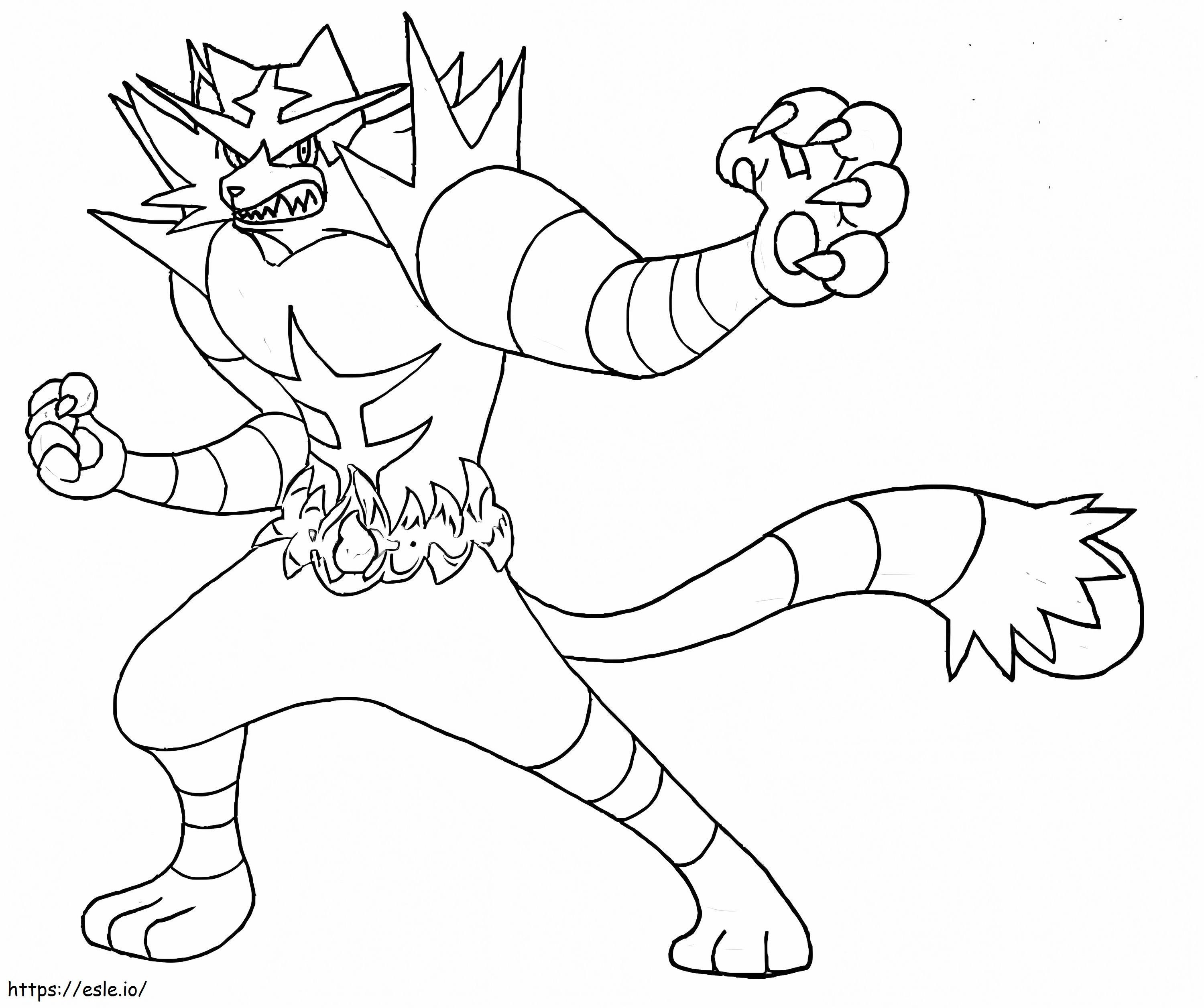 Incineroar coloring page