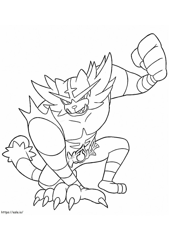 Incineroar coloring page